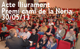 Acte de lliurament del Premi Camí de la Nòria de Poesia 2013