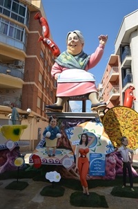 Falla Barri del Carme. Premi enginy i gràcia falles grans.