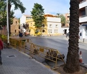 Arranquen les obres de reforma del creuament entre els carrers Senyera i P. Sang