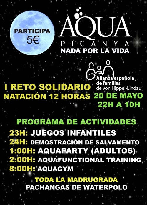 Cartel Aquapicanya_Nada por la vida_actividades