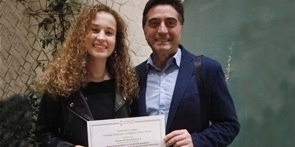 La picanyera Mariola Monfort, alumna de l'IES Enric Valor, premi extaordinari d'ESO