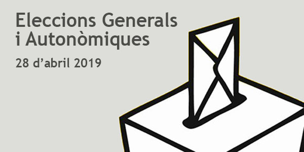 Meses electorals per a este diumenge 28 d'abril