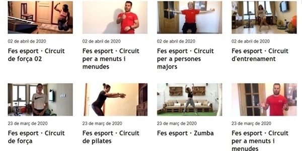 Vídeos per a fer exercici físic (a casa) per a totes i tots a Picanya TV