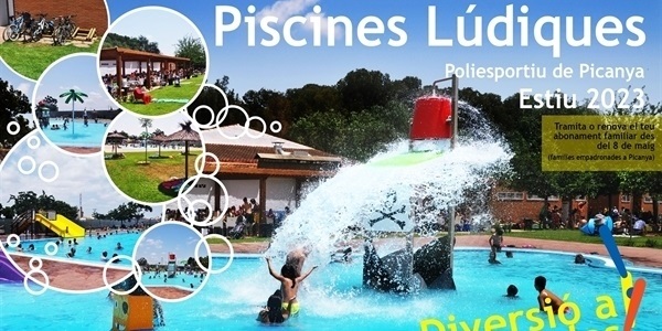 Piscines lúdiques del Poliesportiu temporada 2023