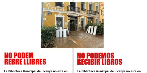 No podem rebre llibres